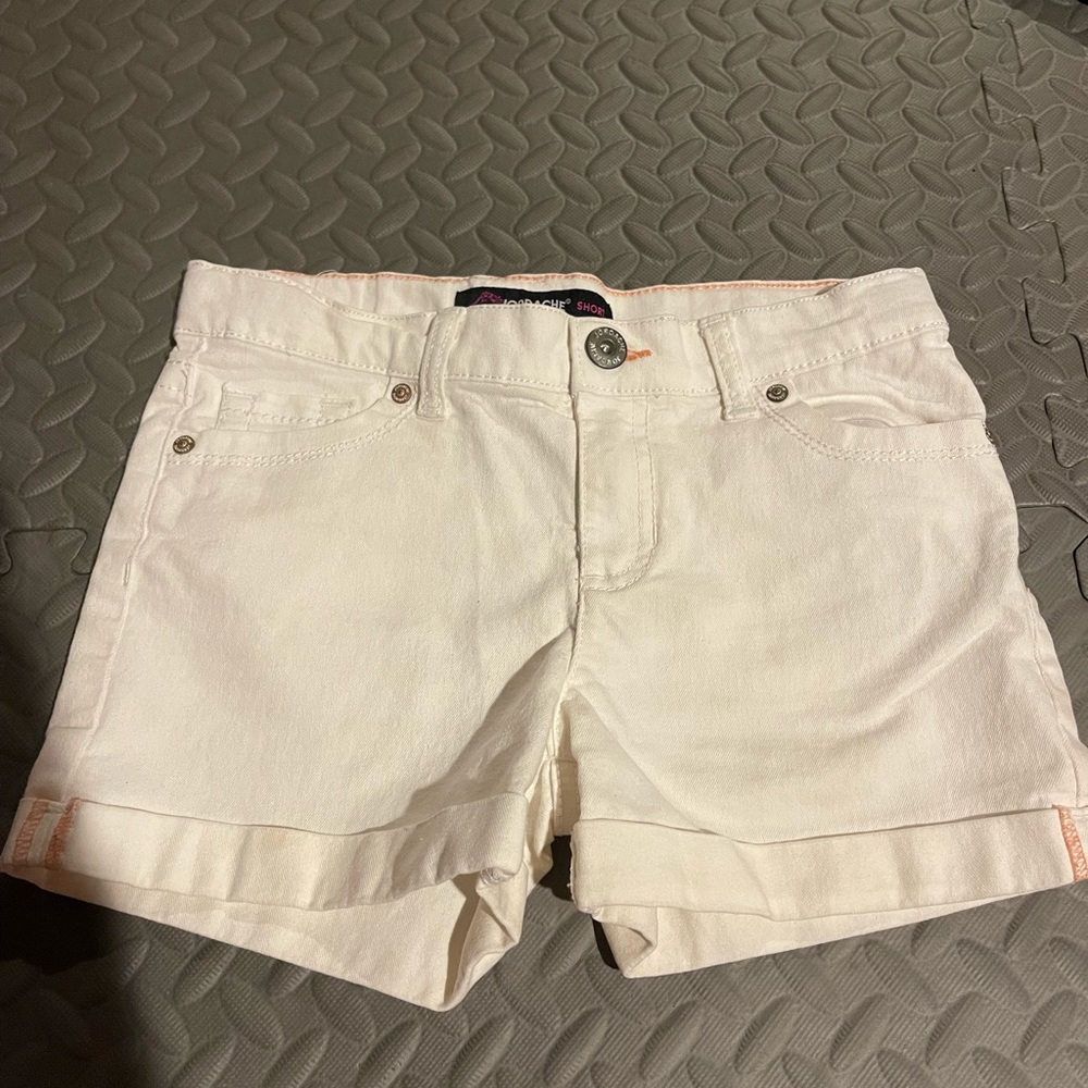 White jeans shorts